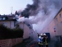 Feuer 3 Reihenhaus komplett ausgebrannt Koeln Poll Auf der Bitzen P030